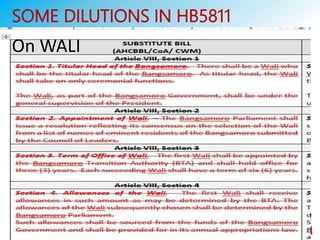 SOME DILUTIONS IN HB5811
On WALI
 