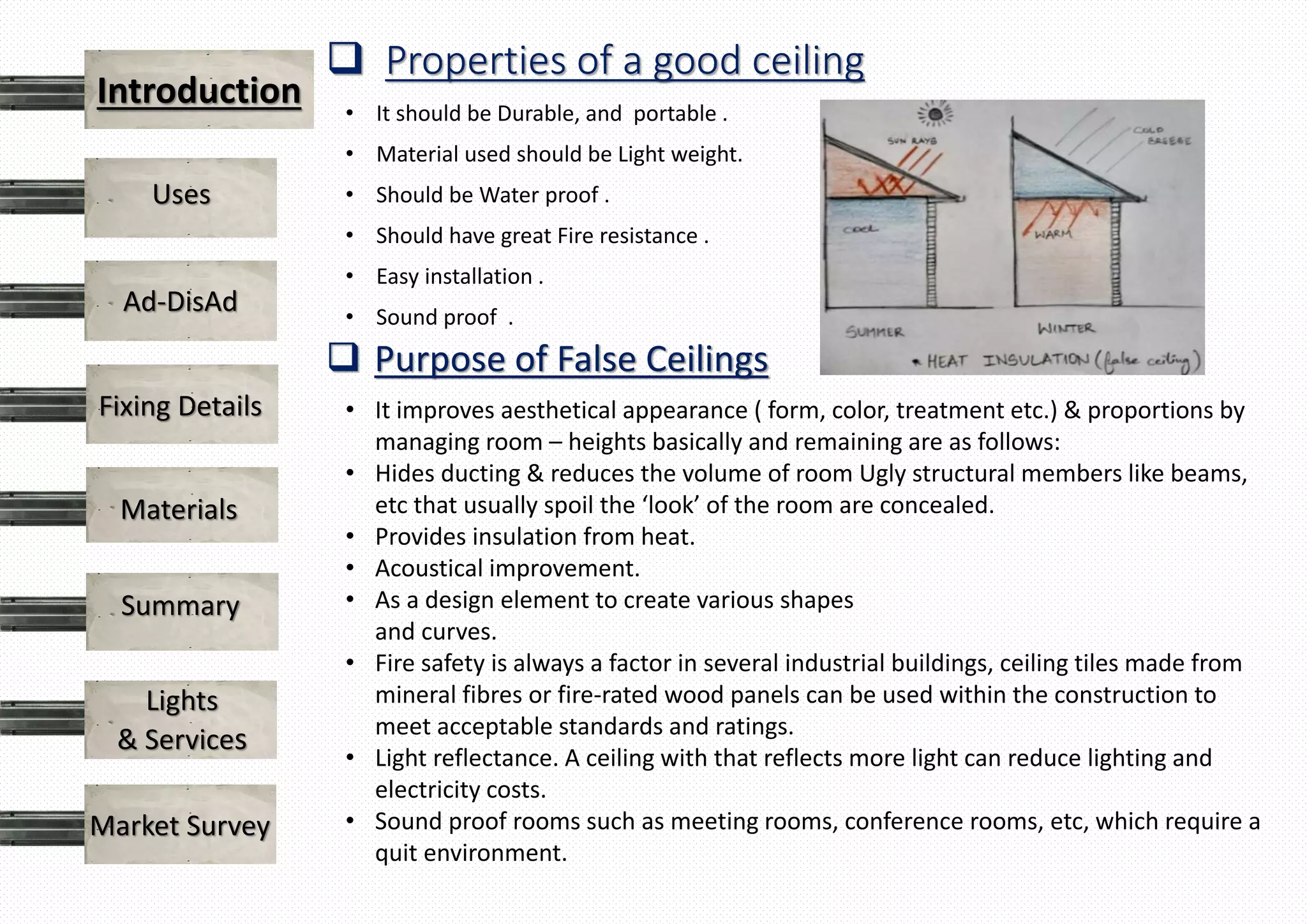 False ceiling | PPTX