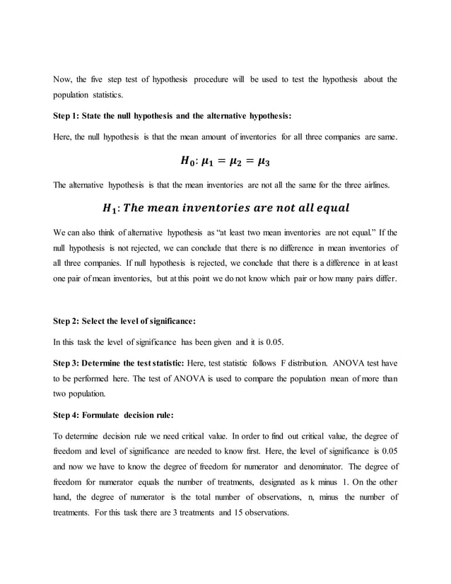 Hypothesis Testing using STATA