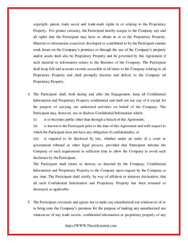 Sample company bond agreement