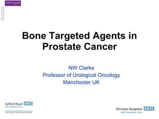Bone Targeted Agents in Prostate Cancer NW Clarke Professor of Urological Oncology Manchester UK 