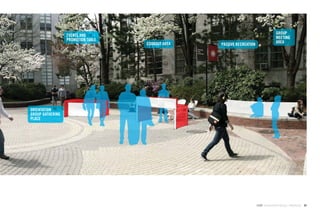 GROUP
                  EVENTS AND                                                            MEETING
                  PROMOTION TABLE                                                       AREA
                                    COOKOUT AREA   PASSIVE RECREATION




ORIENTATION
GROUP GATHERING
PLACE




                                                                        GdAM Environmental Design + Wayﬁnding   63
 