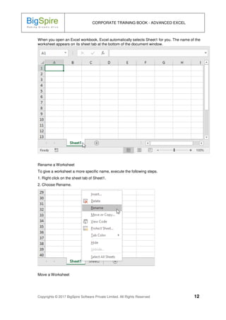 Learn Advanced Excel Online | PDF