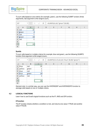 Learn Advanced Excel Online | PDF