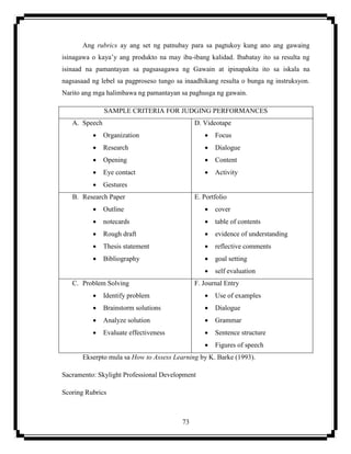 Sining at Agham ng Pagsusulit Pangwika | PDF