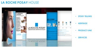 LA ROCHE POSAY HOUSE
• STORY TELLING
• HERITAGE
• PRODUCT LINE
• SERVICES
 