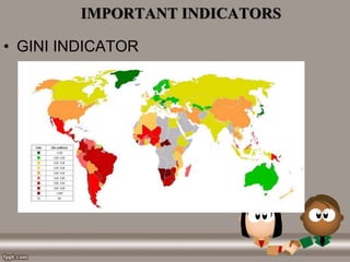 IMPORTANT INDICATORS
• GINI INDICATOR
 