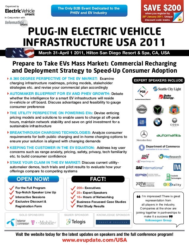PlugIn Electric Vehicle Infrastructure Conference & Exhibition USA 2…