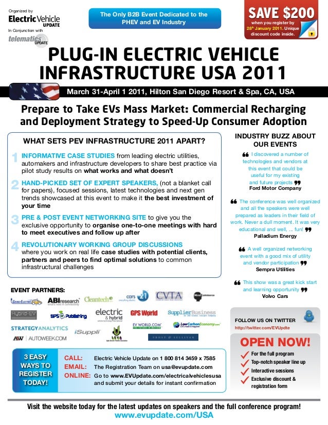 PlugIn Electric Vehicle Infrastructure Conference & Exhibition USA 2…