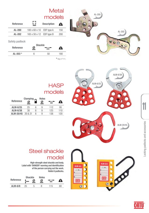 CATU Lockout Tagout - Locking Systems, Locking Padlocks, Fluid Locking ...