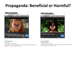 Propaganda: Beneficial or Harmful?
 