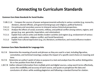 Connecting to Curriculum Standards
 