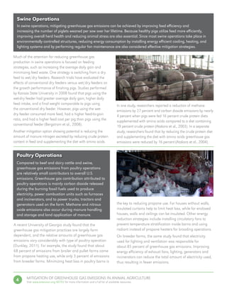 Mitigation of greenhouse gas emissions in animal agriculture | PDF