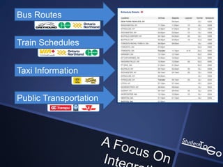 Bus Routes


Train Schedules


Taxi Information


Public Transportation
 
