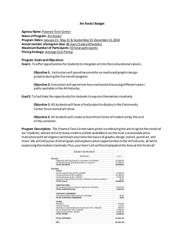 budget project for students