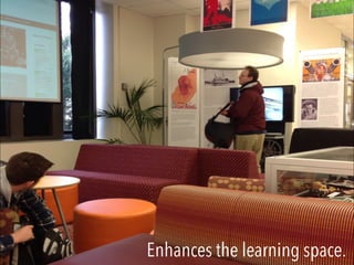 Enhances the learning space.
 