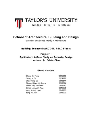 Final Building Science Ii Report Docx
