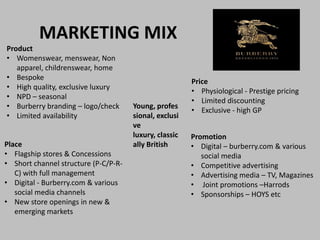 Innovative Marketing & Communications at Burberry