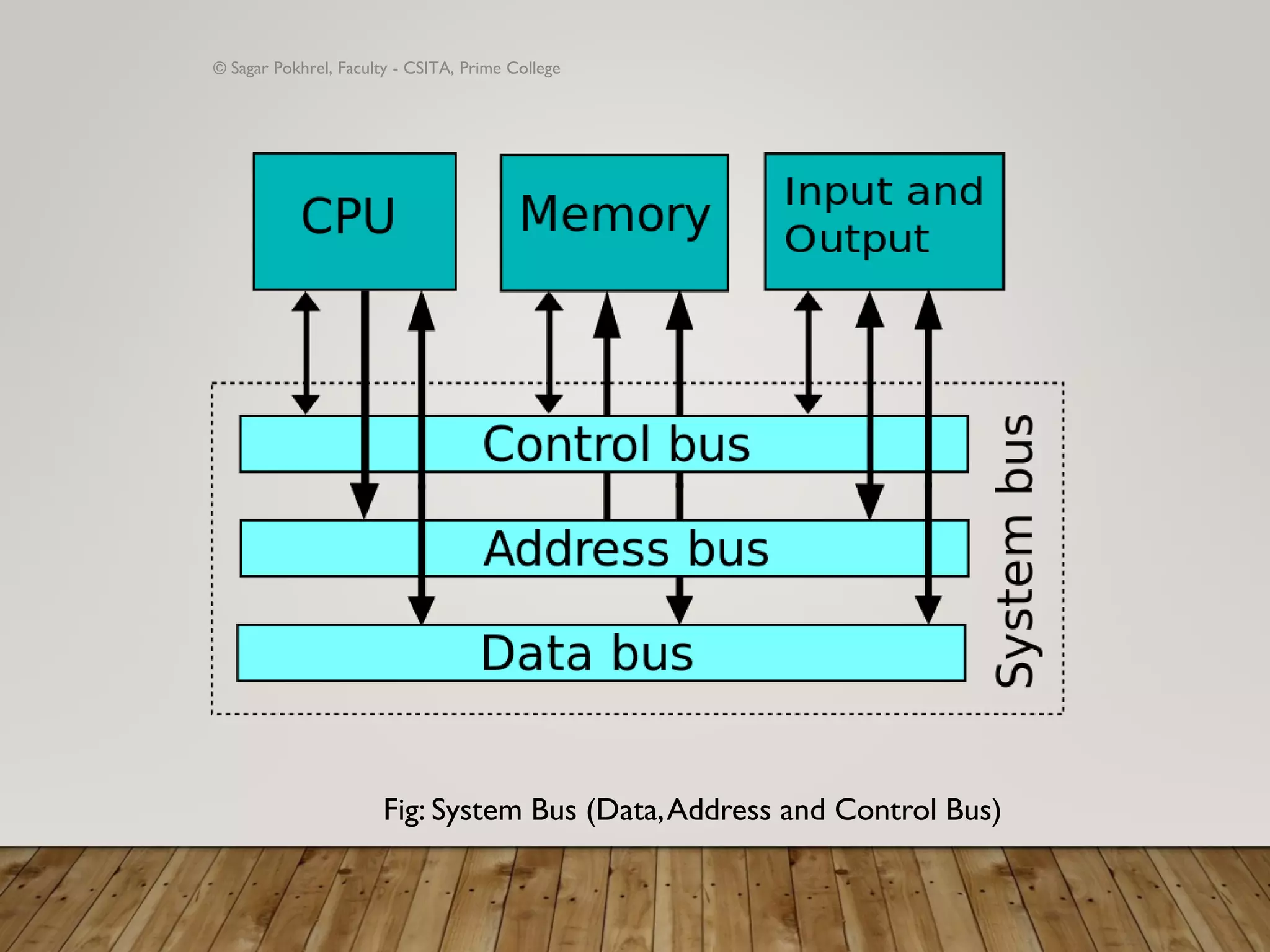 © Sagar Pokhrel, Faculty - CSITA, Prime College
Fig: System Bus (Data,Address and Control Bus)
 
