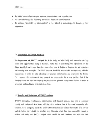 SWOT analysis | PDF