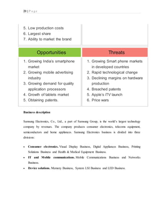 Swot Examples Manufacturing Pdf SWOT analysis | DOCX