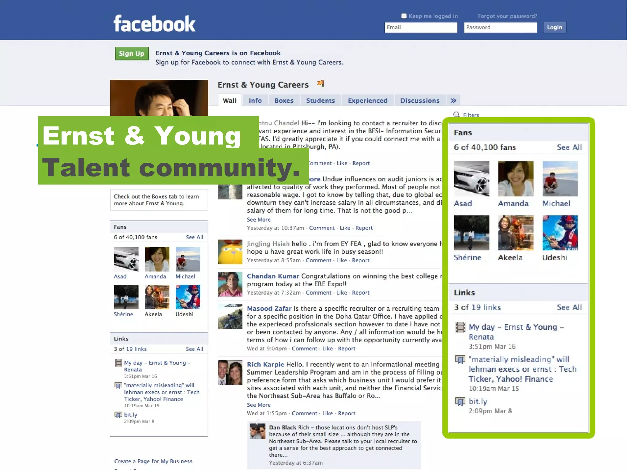 http:// youatmicrosoft.com /   Ernst & Young Talent community. 