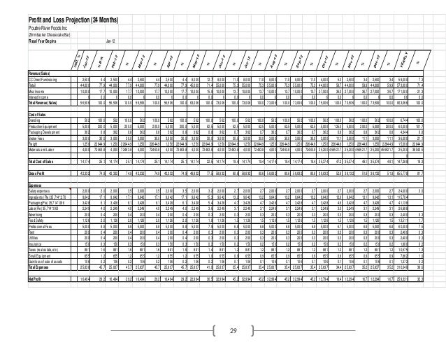 business plan 12 month profit and loss projection profit and loss business plan