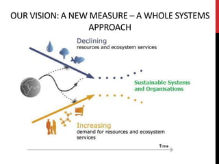 OUR VISION: A NEW MEASURE – A WHOLE SYSTEMS
                  APPROACH
 