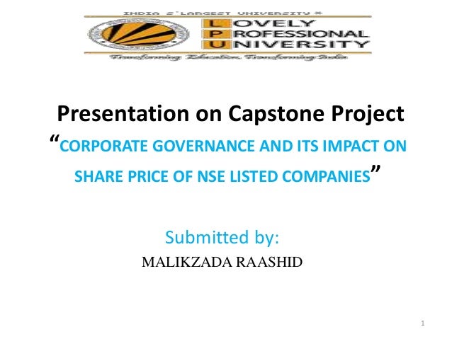 corporate governance and its impact on share price of nse listed comp