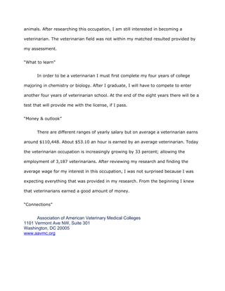 Final career project