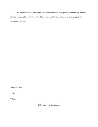 Final career project