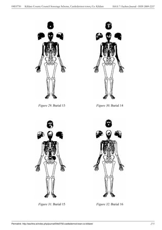 04E0750      Kildare County Council Sewerage Scheme, Castledermot town, Co. Kildare                ISSUE 7: Eachtra Journal - ISSN 2009-2237




                           Figure 29. Burial 13                                        Figure 30. Burial 14




                           Figure 31. Burial 15                                        Figure 32. Burial 16




Permalink: http://eachtra.ie/index.php/journal/04e0750-castledermot-town-co-kildare/                                                    275
 