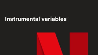 Instrumental variables
 