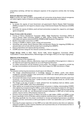 Final ccdrr evalaution and learning report ( nov 30) pdf | PDF