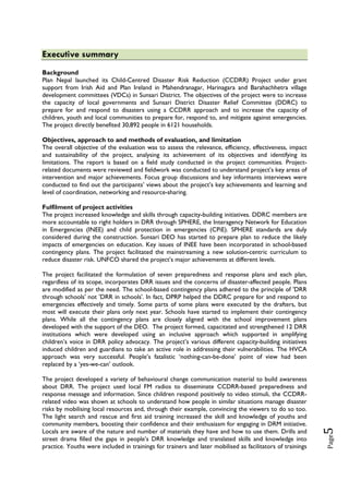 Final ccdrr evalaution and learning report ( nov 30) pdf | PDF