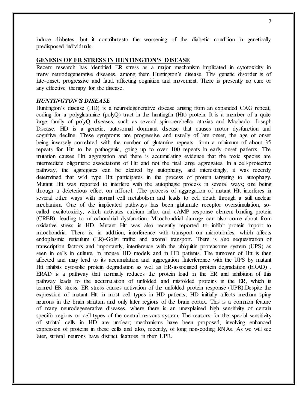 ENDOPLASMIC RETICULUM DYSFUNCTION