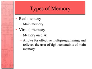 First V Memory Virtual memory Chapter 9 simple and easy | PPT