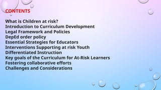 Brief Discussion about CHILDREN AT RISK .pptx