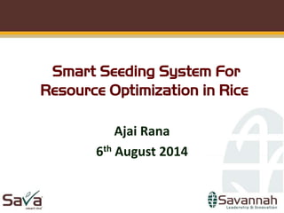 Ajai Rana
6th August 2014
1
 