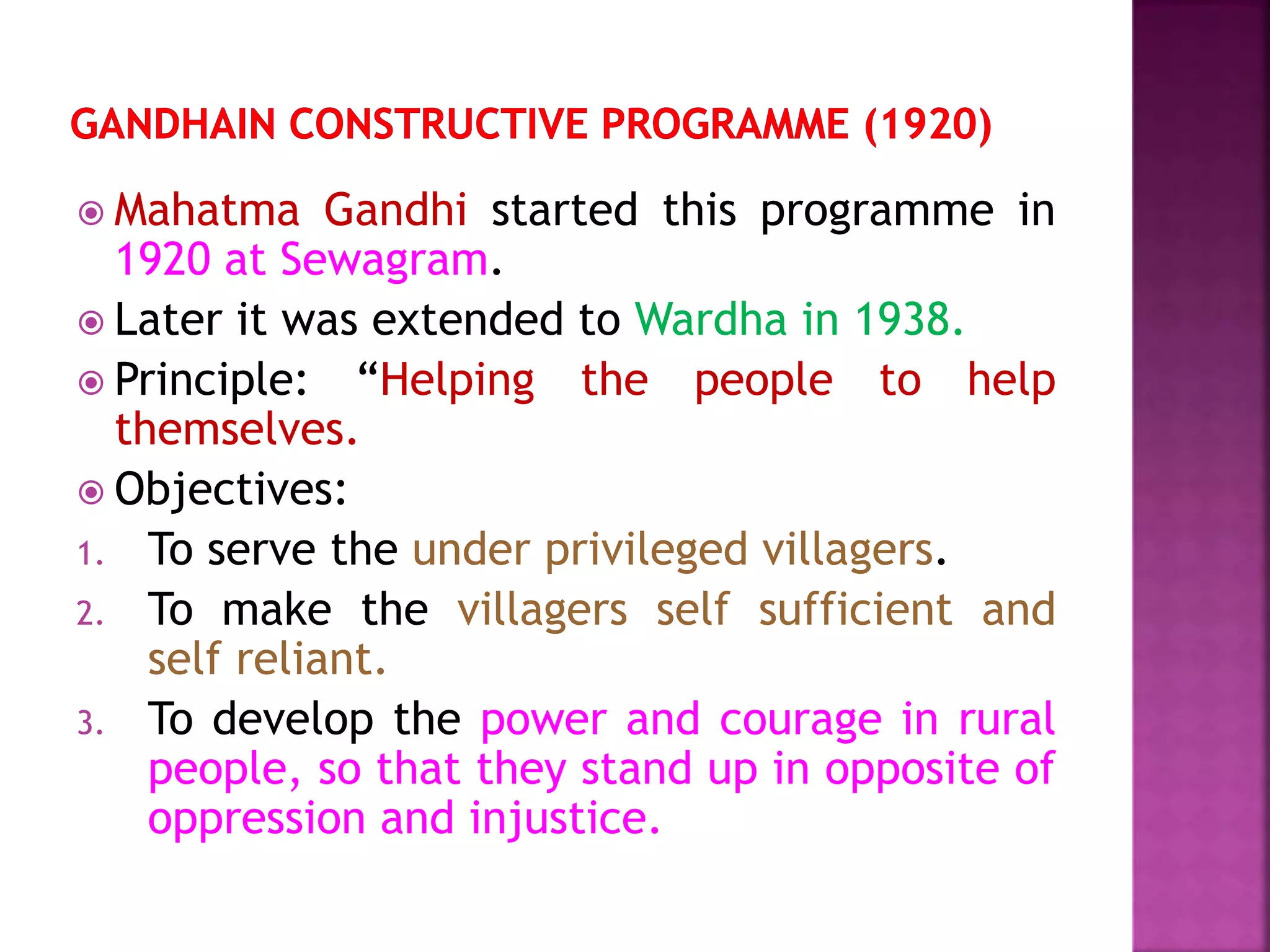 Pre Independent Era (Sriniketan, Marthandam, Gurgaon Experiment ...