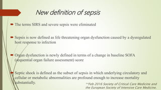 Sepsis Classification classification,recognition and management of shock | PPTX