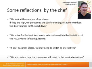 Climate-smart lunches: Conclusions on food waste ​ and associated GHG emissions​ at the 5th Global CSA Conference  ​