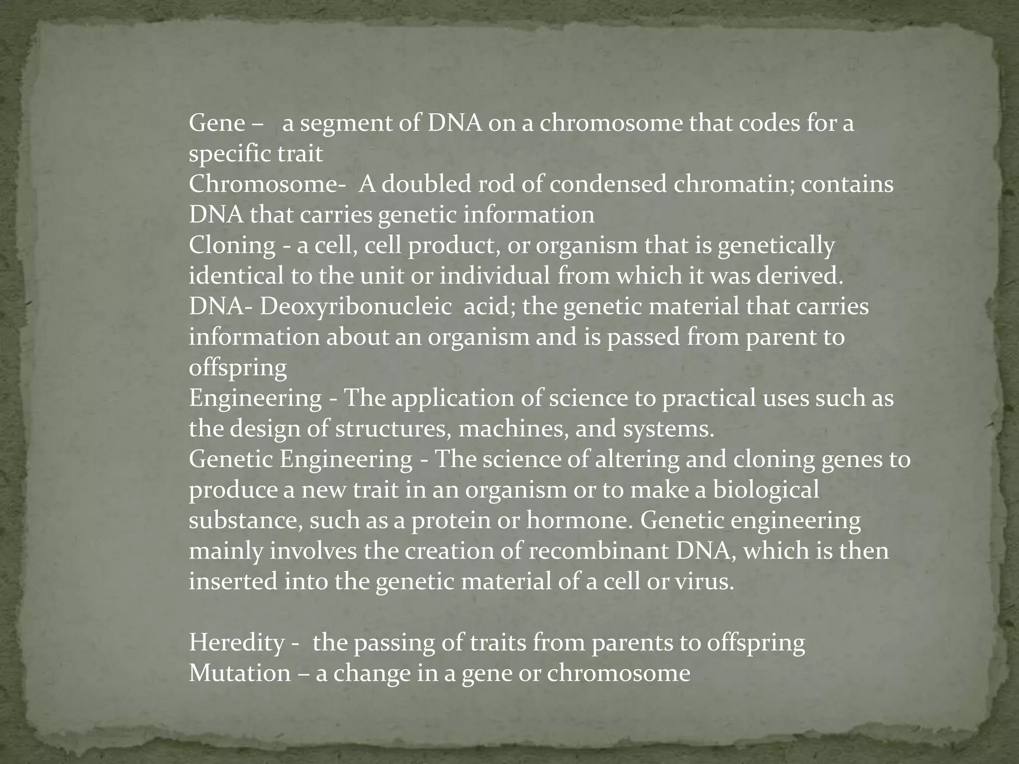 It offers a possible route to saving the unique genetic make-up of a species in the body of a living creature
