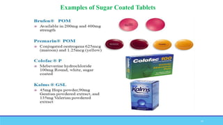 25
Examples of Sugar Coated Tablets
 