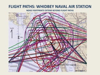 FLIGHT PATHS: WHIDBEY NAVAL AIR STATION 
NOISE FOOTPRINTS EXTEND BEYOND FLIGHT PATHS 
 