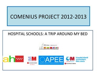 COMENIUS PROJECT 2012-2013
HOSPITAL SCHOOLS: A TRIP AROUND MY BED
 