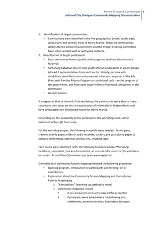 Community Futures Mapping Documentation DRAFT | PDF