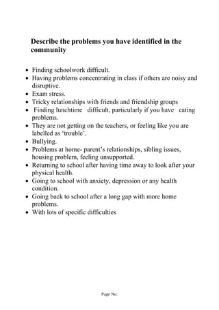 Community Problems Sample FINAL Community_Service_Project.docx