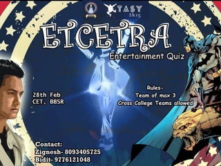 EtCETra 2k15- Entertainment Quiz Finals
