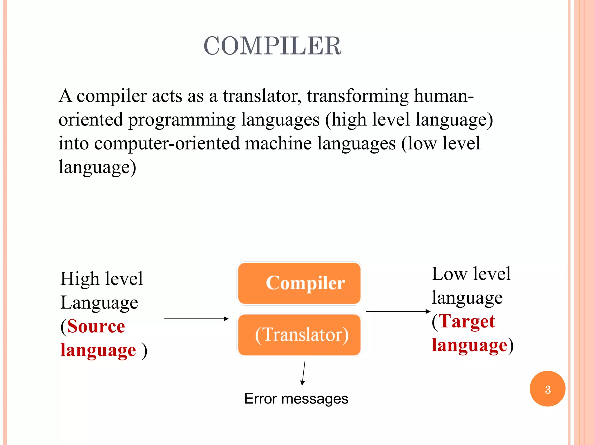 Basics of compiler design ppt